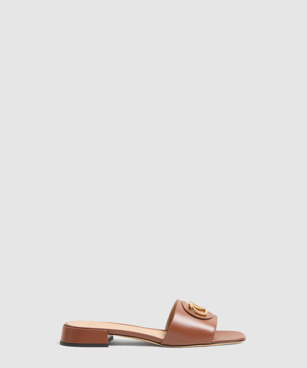 [VALENTINO-발렌티노] 브이로고 시그니처 카프스킨 슬라이드 샌들 20MM 6W0S0LT0DSH