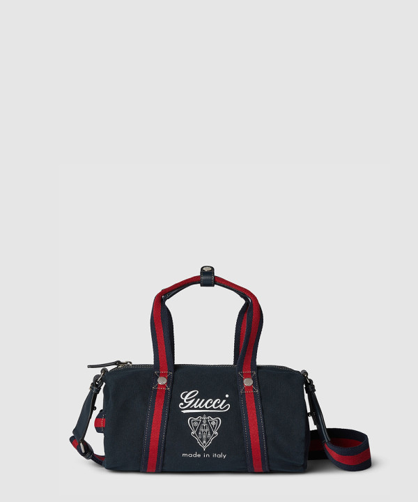 [GUCCI-구찌] 스몰 프린트 캔버스 더플백 816865