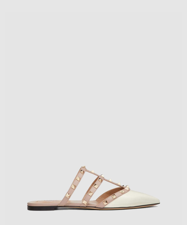 [VALENTINO-발렌티노] 페이턴트 가죽 락스터드 뮬 5W2S0H15VNW