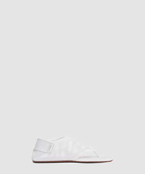 [ALAIA-알라이아] 피시넷 소재 통 샌들 AA3S126TK050 