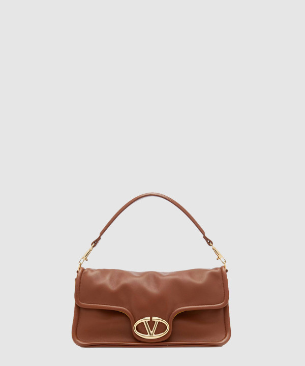 [VALENTINO-발렌티노] 가라바니 브이로고 1960 나파 가죽 미디엄 숄더 백 4W0B0N49ZF