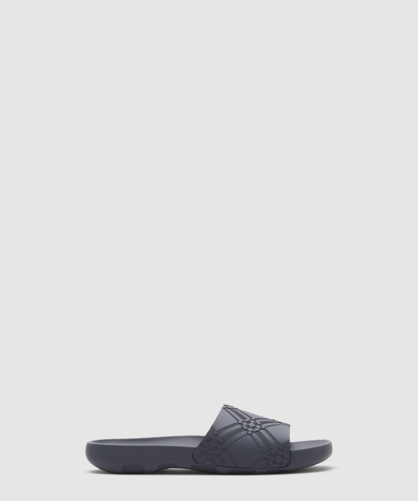 [BURBERRY-버버리] 엠보싱 체크 다이브 슬라이드 81059191