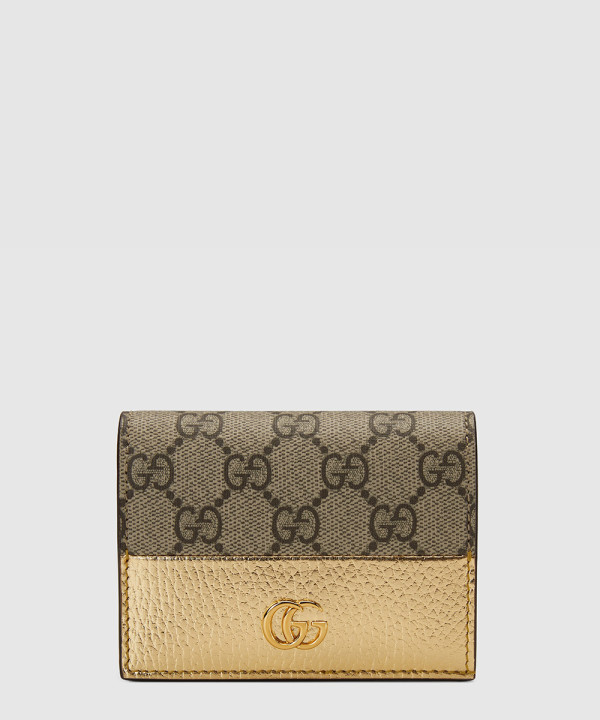 [GUCCI-구찌] GG 마몽 바이컬러 카드 케이스 지갑 658610