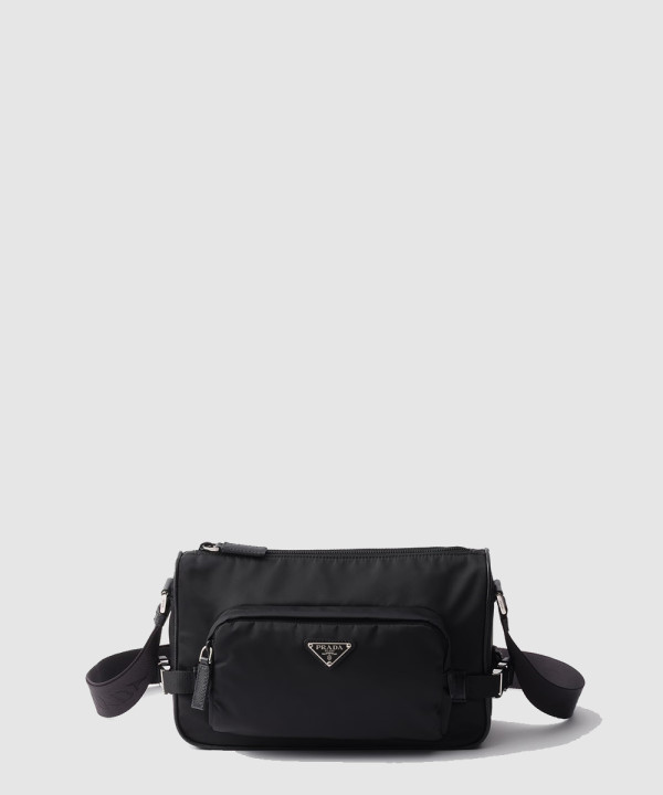 [PRADA-프라다] 미디엄 리나일론 및 사피아노 가죽 숄더 백 2VH192