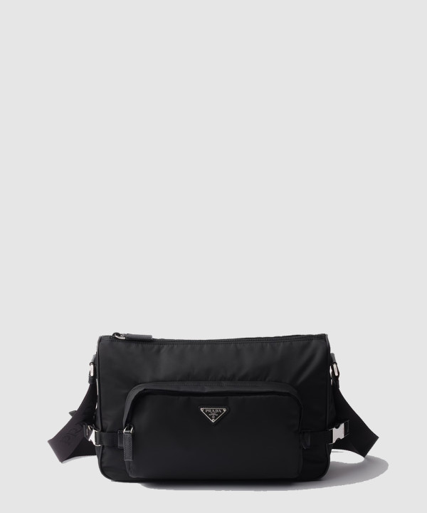 [PRADA-프라다] 라지 리나일론 및 사피아노 가죽 숄더백 2VH191