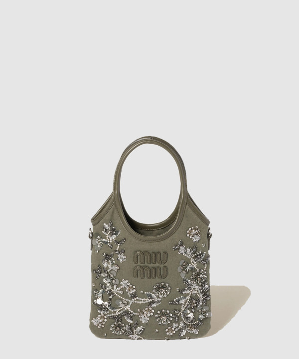 [MIUMIU-미우미우] 아이비 자수 개버딘 백 5BA281