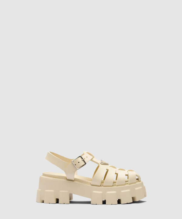 [PRADA-프라다] 러버 모놀리스 샌들 1X853M