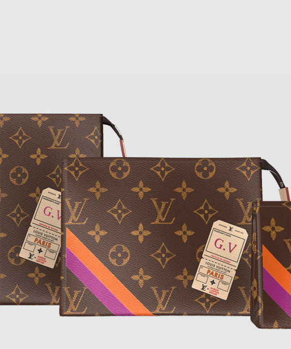 [LOUIS VUITTON-루이비통] 트리오 토일렛 파우치 P01952