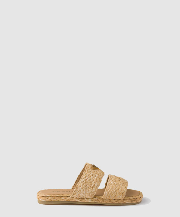 [PRADA-프라다] 라피아 슬라이드 1XX749