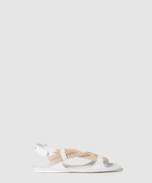 [MIU MIU-미우미우] 플랫 코드 샌들 5X415E