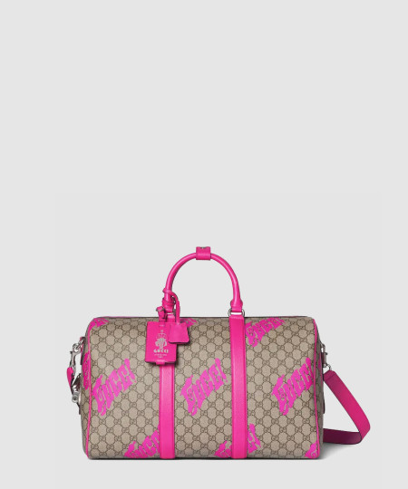 [GUCCI-구찌] 프린트가 있는 중간 크기 더플백 834962