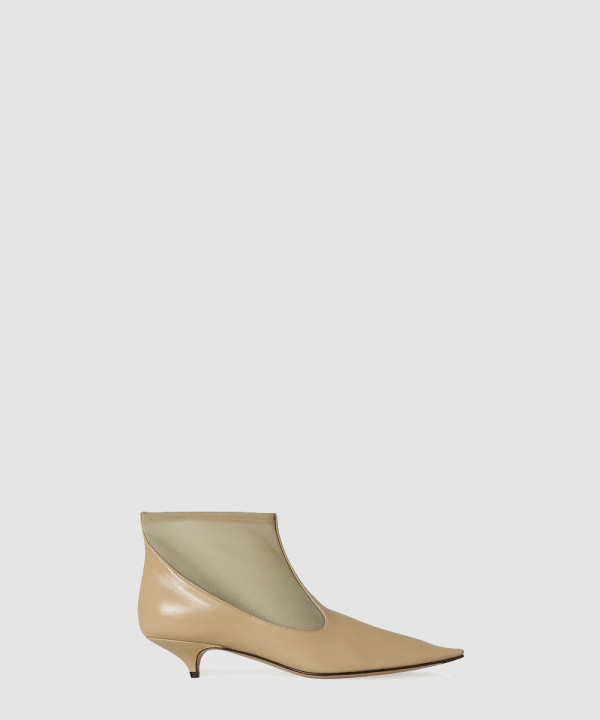 [THE ROW-더로우] Mesh 나일론 & 가죽 부티 F1581SL1W20IRG