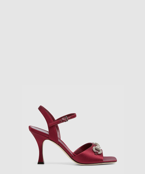 [GUCCI-구찌] 크리스탈 홀스빗 장식이 있는 여성용 샌들 834342