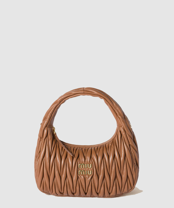 [MIU MIU-미우미우] 완더 마테라쎄 나파 가죽 호보 백 5BC153