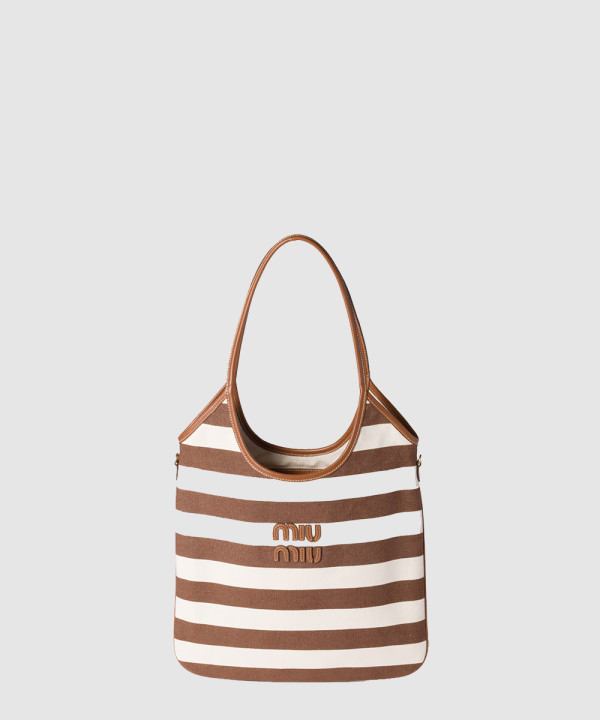 [MIU MIU-미우미우] 캔버스 및 가죽 아이비 백 5BG231