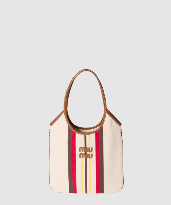 [MIU MIU-미우미우] 캔버스 및 가죽 아이비 백 5BG231