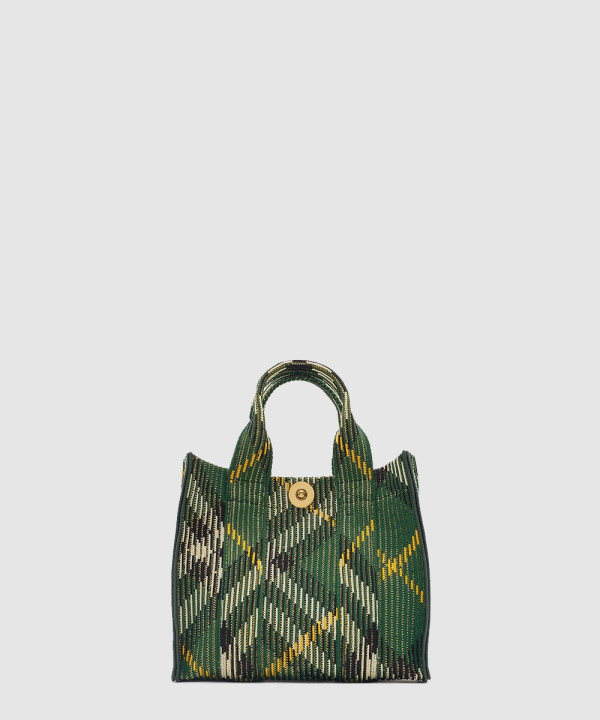 [BURBERRY-버버리] 미니 체크 니트 토트 80904041