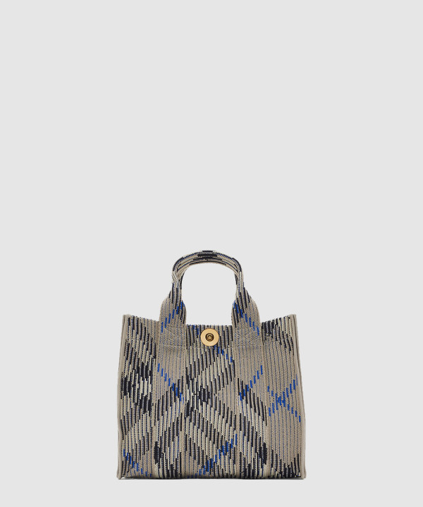 [BURBERRY-버버리] 미니 체크 니트 토트 80904041