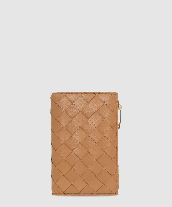 [BOTTEGA-보테가베네타] 미디엄 인트레치아토 폴더형 지퍼 지갑 667468