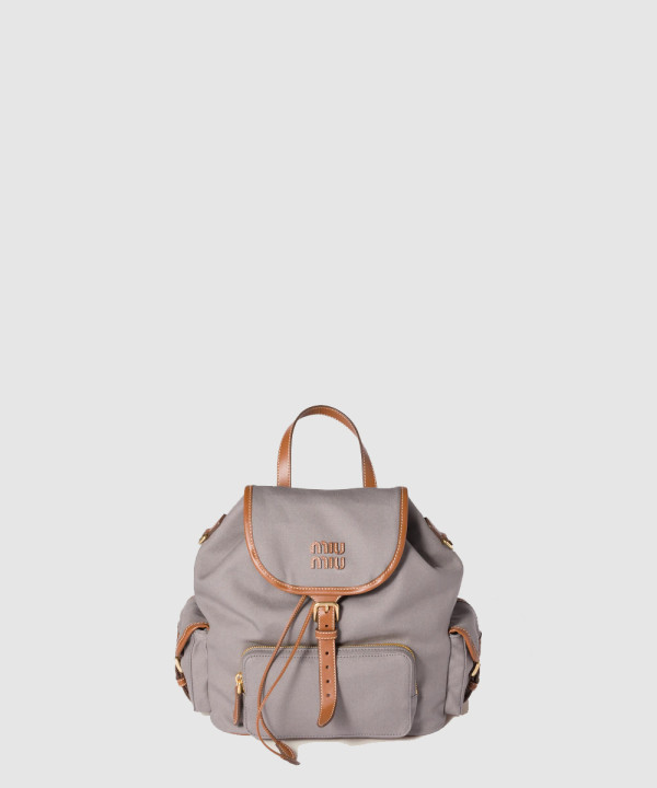 [MIU MIU-미우미우] 캔버스 및 가죽 백팩 5BZ042