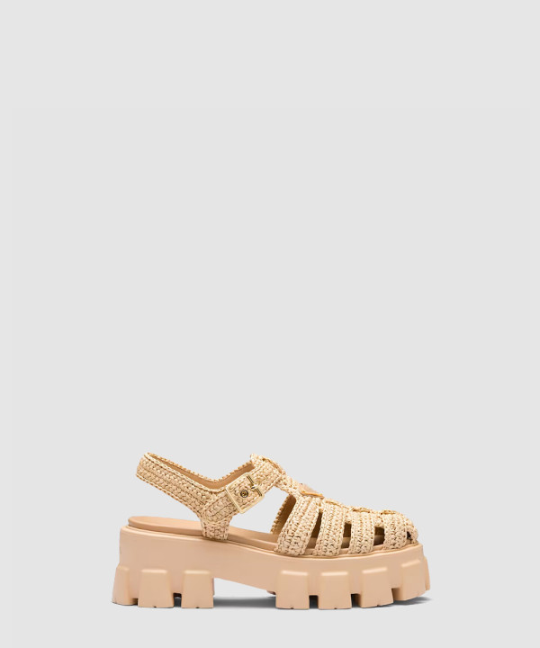 [PRADA-프라다] 모놀리스 크로셰 케이지 샌들 1X138N