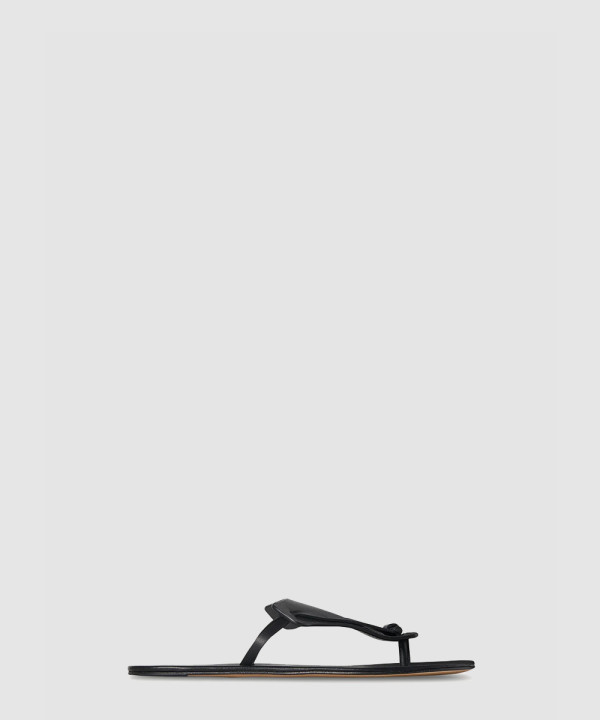 [THE ROW-더로우] Helena 가죽 플립플랍 F1651L601BLK