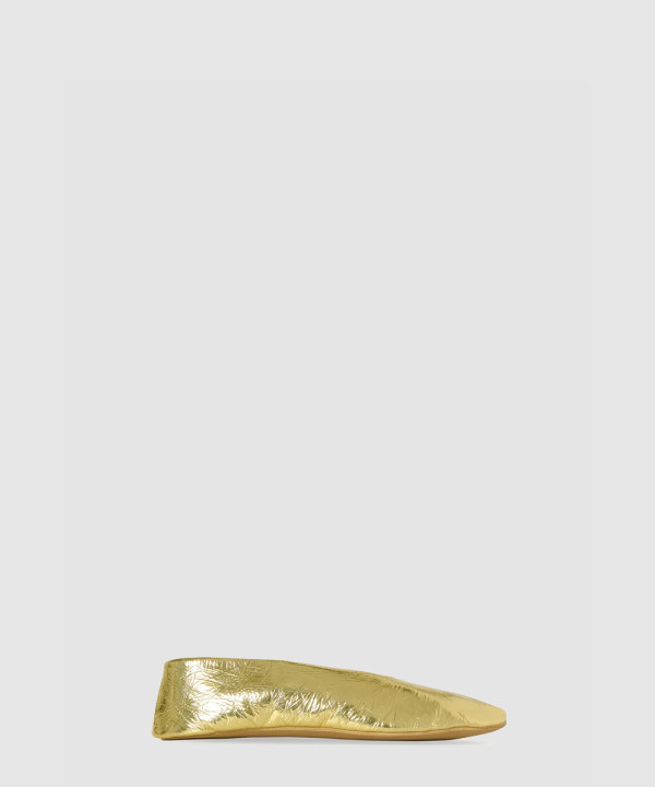 [THE ROW-더로우] Stella 가죽 슬리퍼 F1638M39GOLD