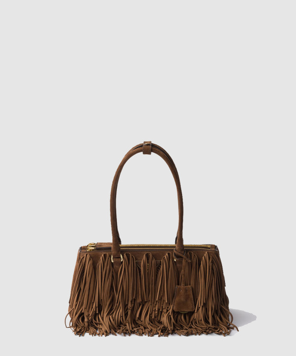 [PRADA-프라다] 갤러리아 미디엄 스웨이드 백 1BA457