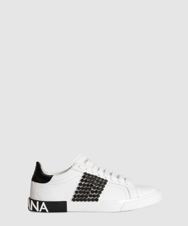 [DOLCE&GABBANA-돌체앤가바나] 송아지 가죽 포르토피노 빈티지 스니커즈 CK2311A6N6389697