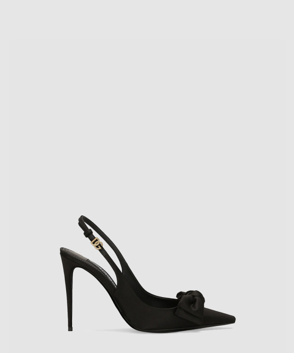 [DOLCE&GABBANA-돌체앤가바나] 리본 디테일이 있는 새틴 슬링백 CG0844A3I648B956