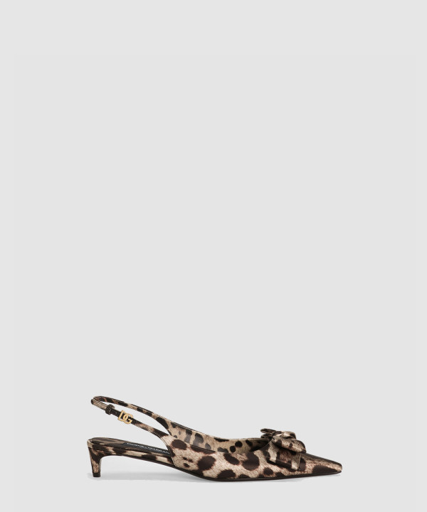 [DOLCE&GABBANA-돌체앤가바나] 레오파드 프린트 새틴 슬링백 CG0843A6Q83HY13M