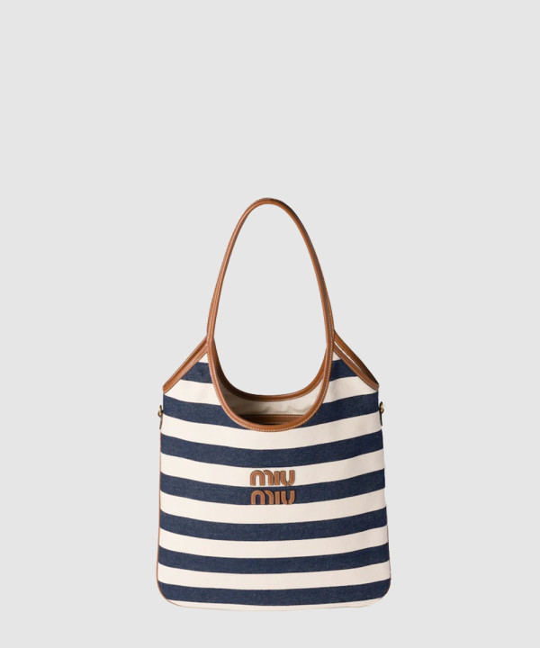 [MIU MIU-미우미우] 캔버스 및 가죽 아이비 백 5BG231