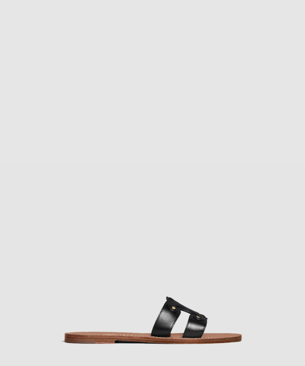 [CELINE-셀린느] CELINE 트리옹프 뮬 카프스킨 352413767C