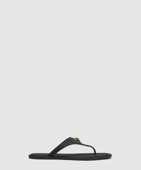 [VERSACE-베르사체] Alia 플랫 고무 샌들 1A10983