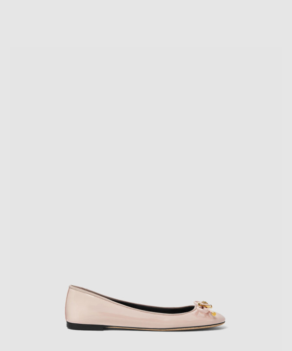 [VERSACE-베르사체] 리본 에나멜 발레화  1A11949