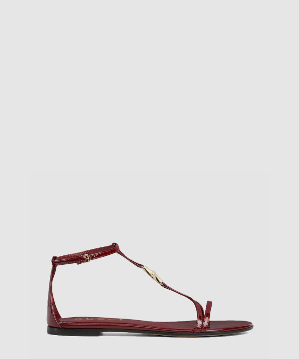 [GUCCI-구찌] 대나무 소재의 여성용 끈 샌들 835737 