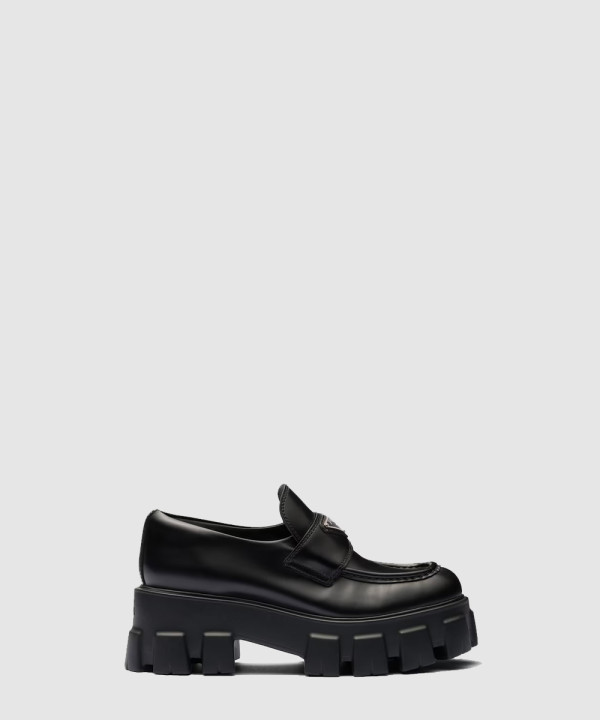 [PRADA-프라다] 브러시드 가죽 모놀리스 로퍼 1D649M