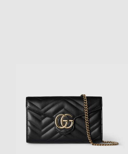 [GUCCI-구찌] GG 마몽 체인 달린 지갑 837745