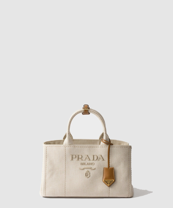 [PRADA-프라다] 라지 코튼 캔버스 핸드백 1BG554