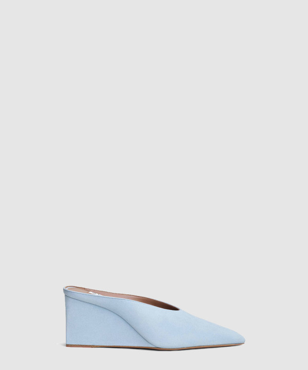 [ALAIA-알라이아] CUBE 웨지 뮬 AA3M104C0H53