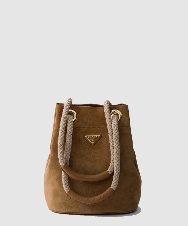 [PRADA-프라다] 마리너 스웨이드 스몰 버킷백 1BE082
