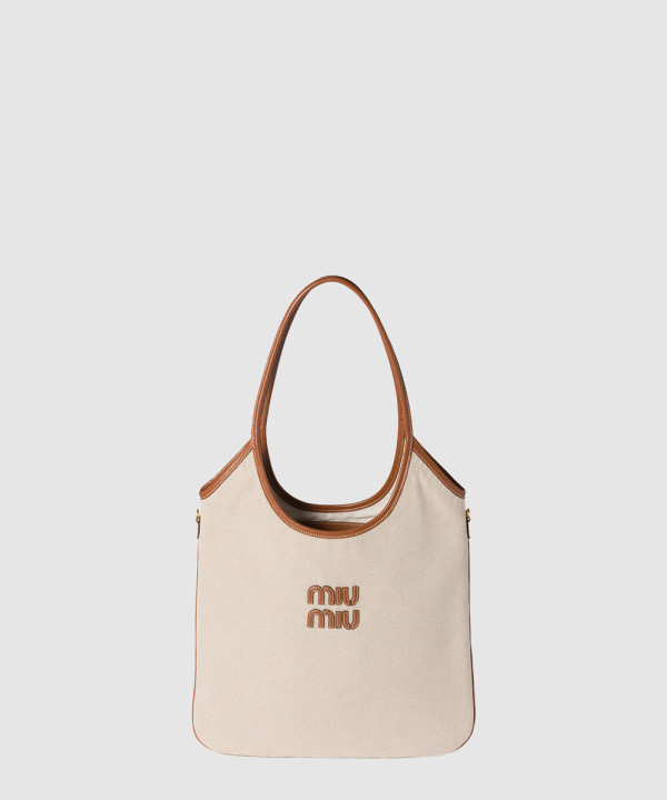 [MIU MIU-미우미우] 캔버스 및 가죽 아이비 백 5BG231