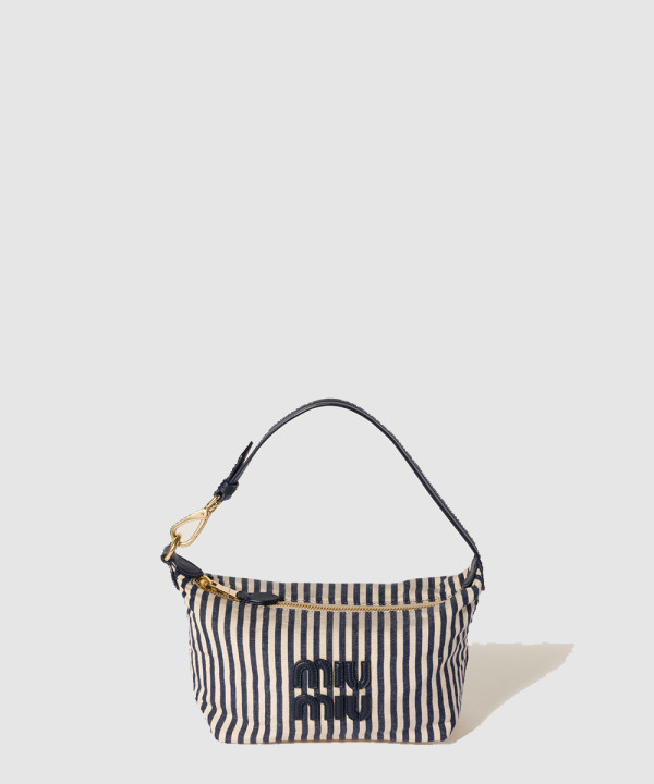 [MIU MIU-미우미우] 로고 장식 자카드 패브릭 파우치 5NE841