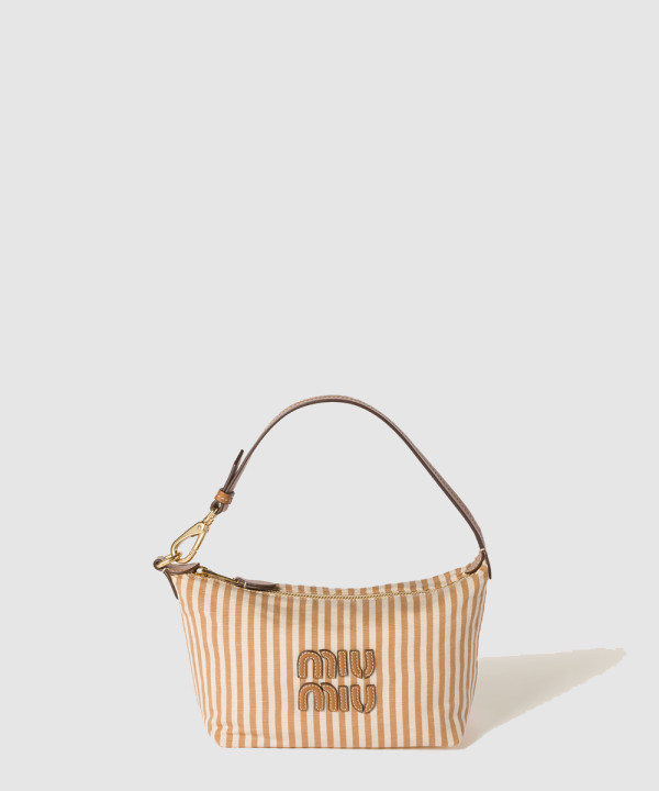 [MIU MIU-미우미우] 로고 장식 자카드 패브릭 파우치 5NE841