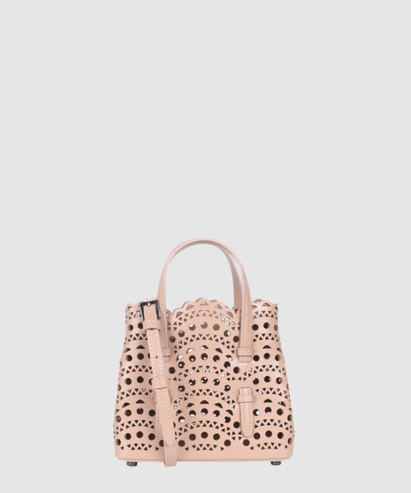 [ALAIA-알라이아] 비엔 웨이브 럭스 송아지 가죽 소재의 미나 16 백 AA1S06716C0A29