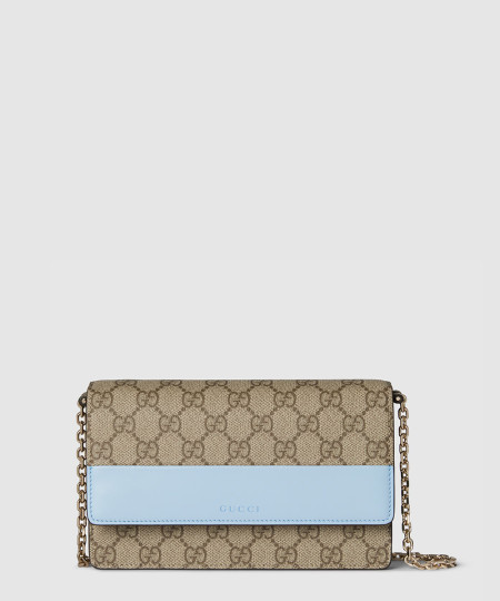 [GUCCI-구찌] GG 엠블럼 체인 지갑 838151