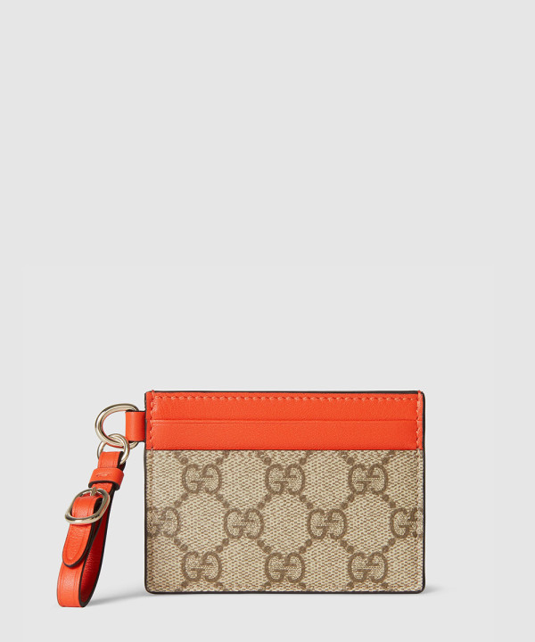 [GUCCI-구찌] GG 엠블럼 스트랩 카드 케이스 819121