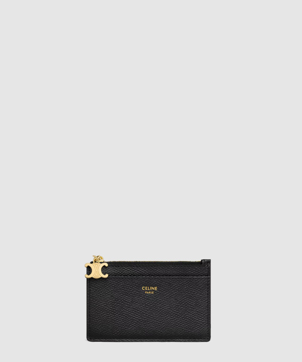 [CELINE-셀린느] 트리옹프 참 지퍼 카드 지갑 10M083FVO