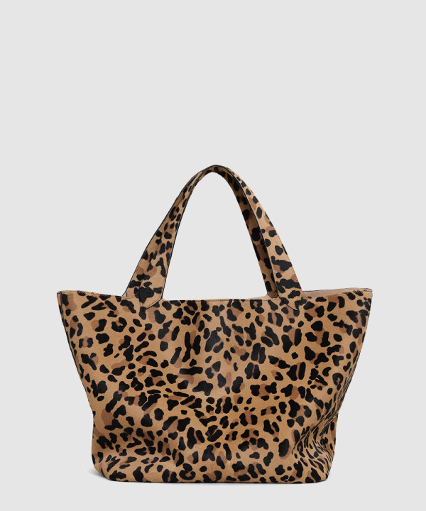 [ALAIA-알라이아] 레오파드 헤어카프 소재 LE CABAS 백 AA1S15042CA329