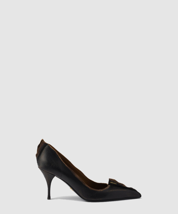 [PRADA-프라다] 앤티크 가죽 펌프스 1I194O